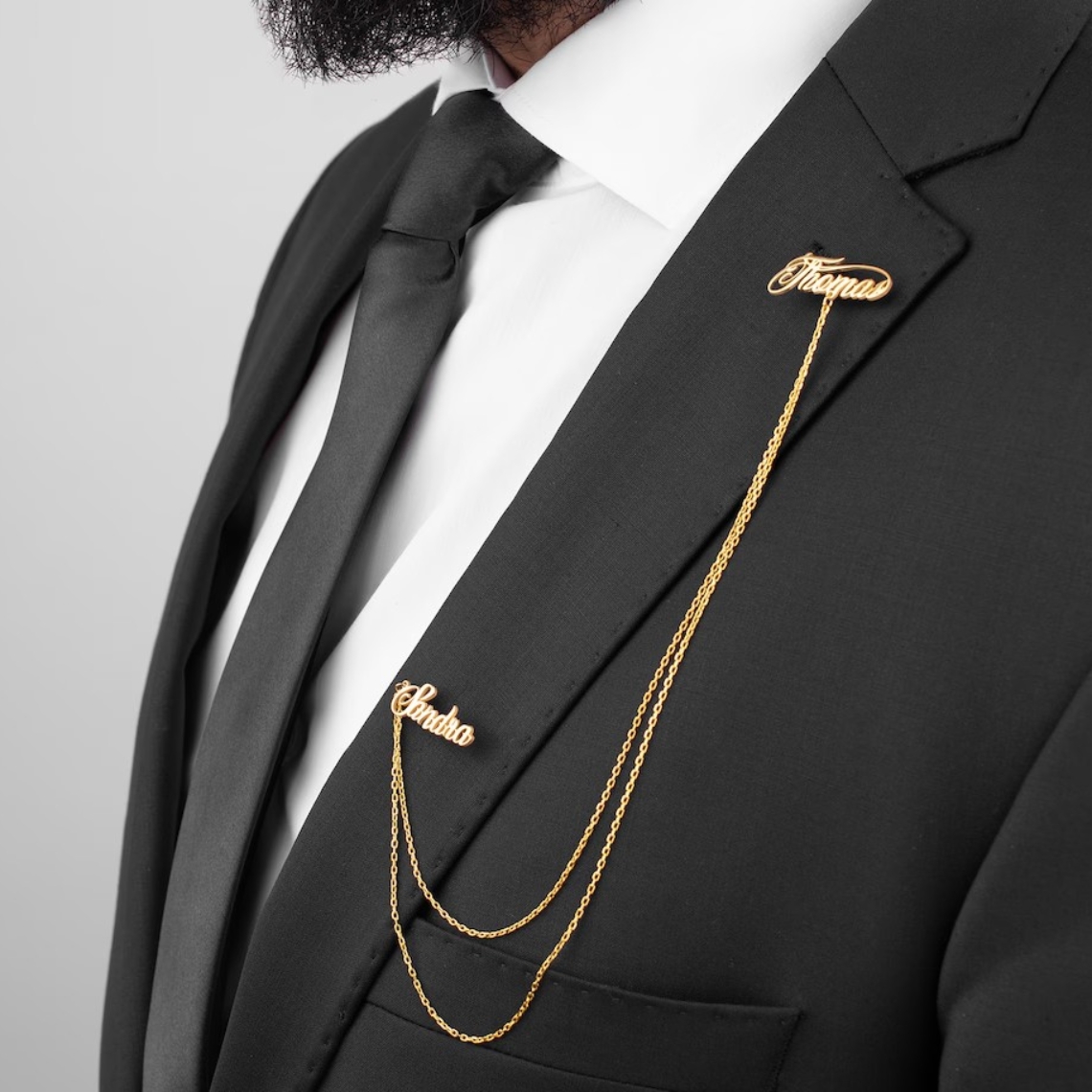 Custom Double Name Brooch Men  - Men'S Grooming And Style ulasan dan harga