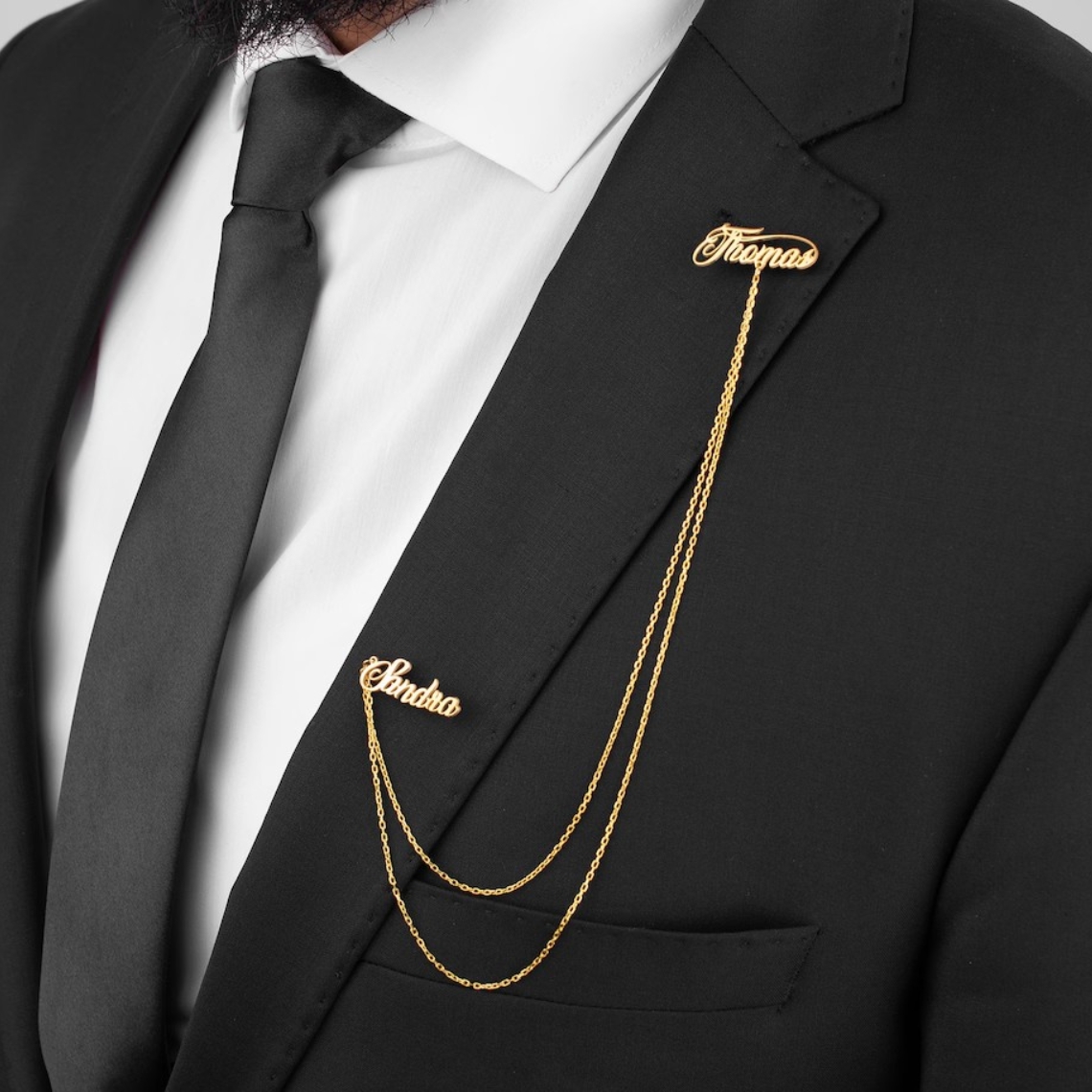 Custom Double Name Brooch Men  - Men'S Grooming And Style ulasan dan harga