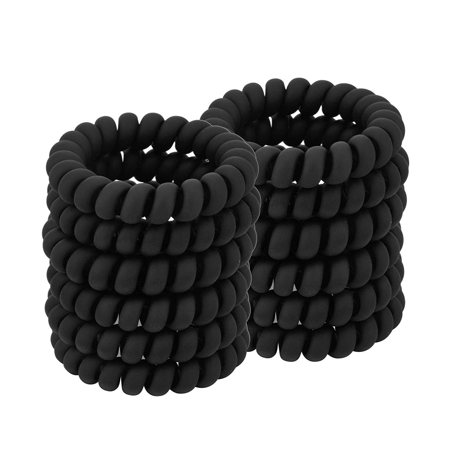 Black Spiral Hair Ties Matte E - Men'S Grooming Tape ulasan dan harga