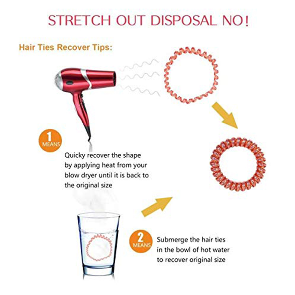 Black Spiral Hair Ties Matte E - Men'S Grooming Tape ulasan dan harga