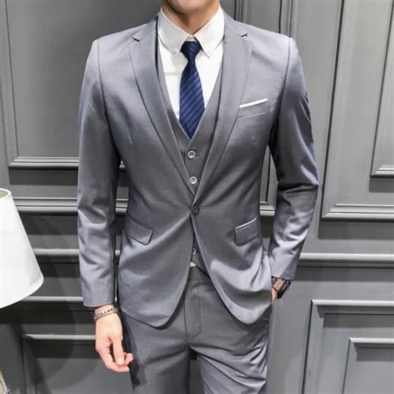 Men Suit 3 Piece Set Slim Fit  - Men'S Grooming And Style ulasan dan harga