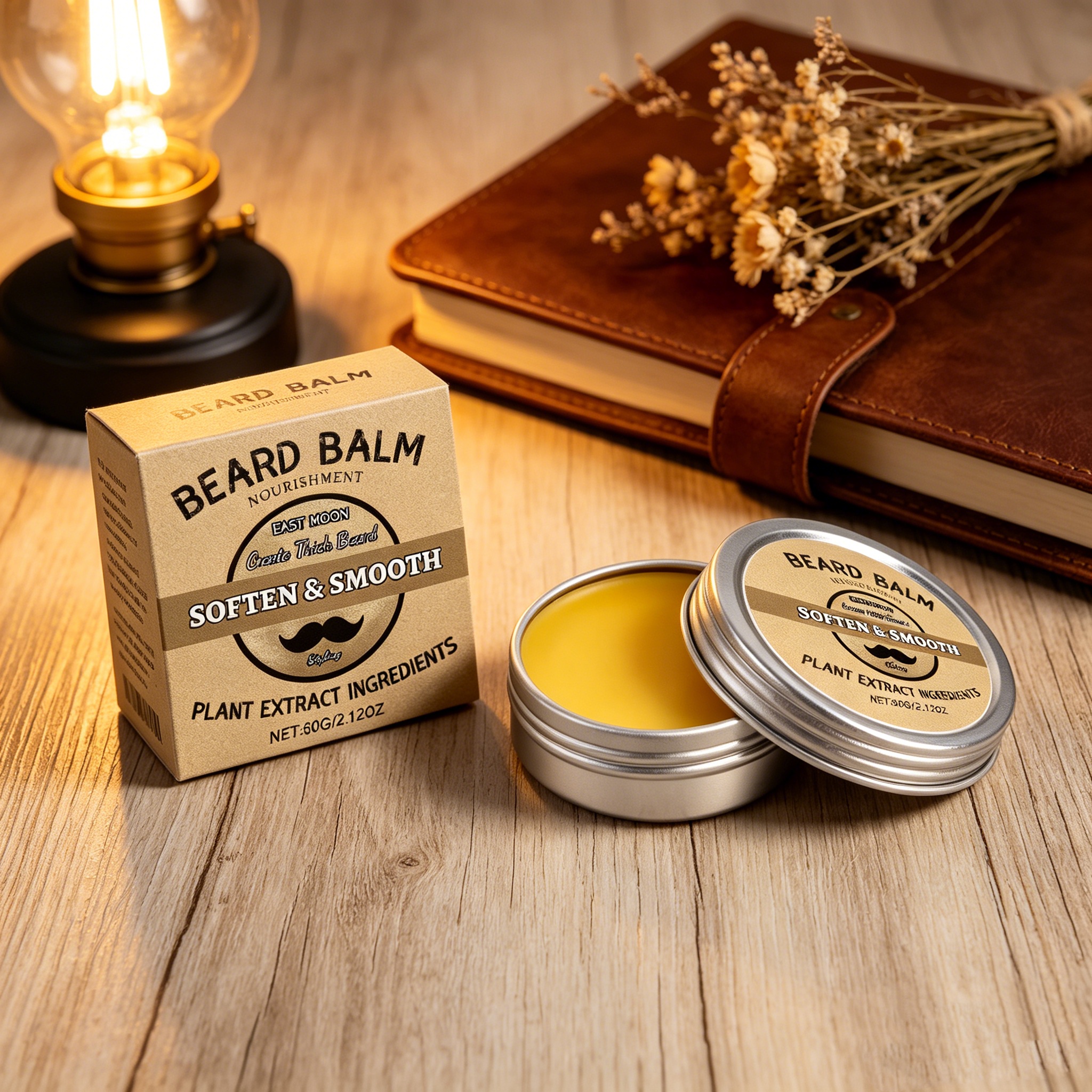 Men Beard Care Wax Strong Hold - Men'S Grooming Wax ulasan dan harga
