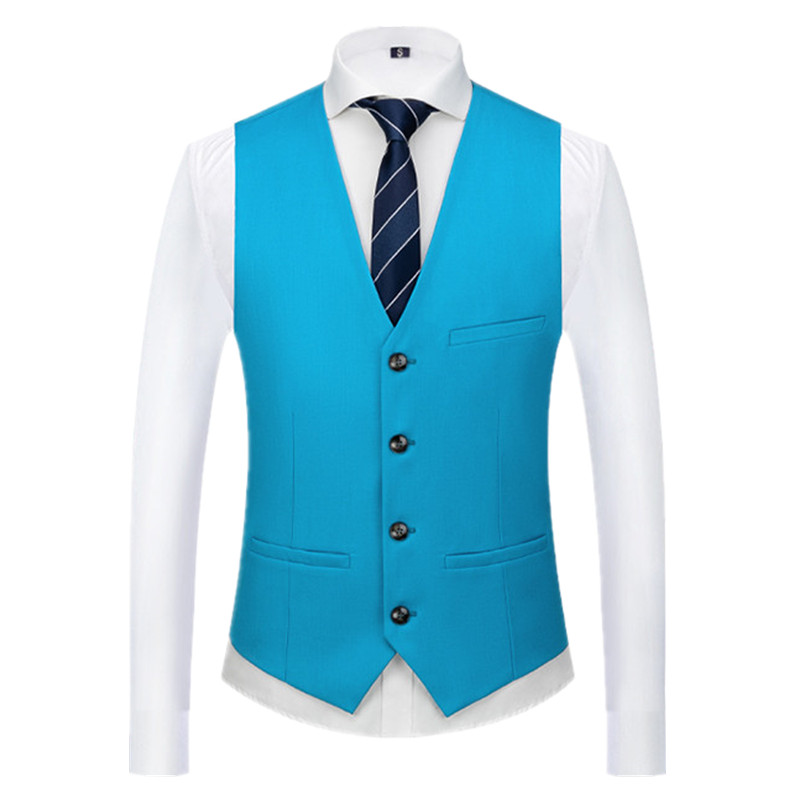 Pure Color Formal Suit Vest Bl - Men'S Grooming And Style ulasan dan harga