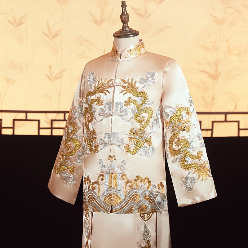 Men Champagne Xiuhe Suit Chine - Men'S Grooming And Style ulasan dan harga