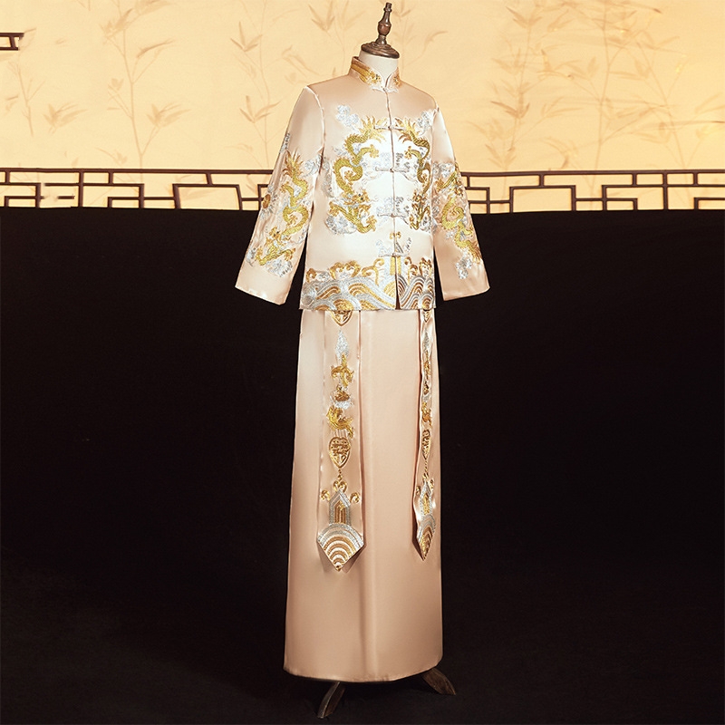 Men Champagne Xiuhe Suit Chine - Men'S Grooming And Style ulasan dan harga