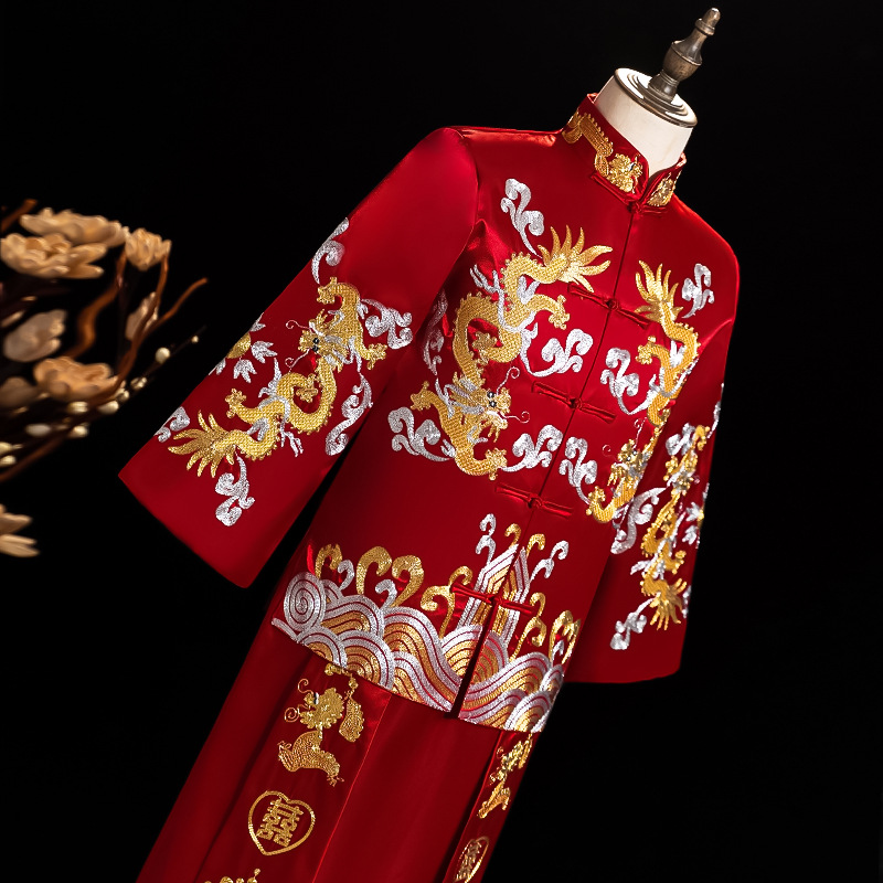 Men Champagne Xiuhe Suit Chine - Men'S Grooming And Style ulasan dan harga