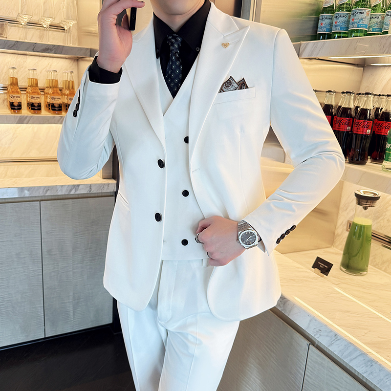 Slim-Fit Three-Piece Set Korea - Men'S Grooming And Style ulasan dan harga