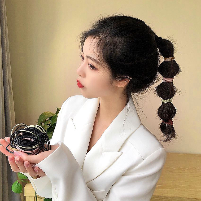 100PCS/Set Hair Ties Elastic R - Men'S Grooming Tape ulasan dan harga