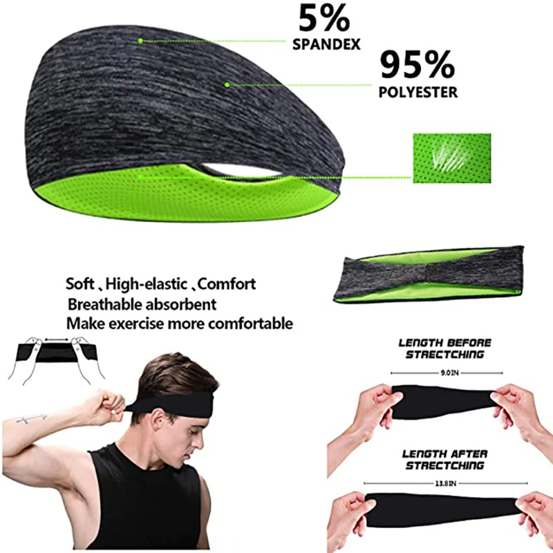 3PCS Sweatband for Men Women E - Men'S Grooming Tape ulasan dan harga