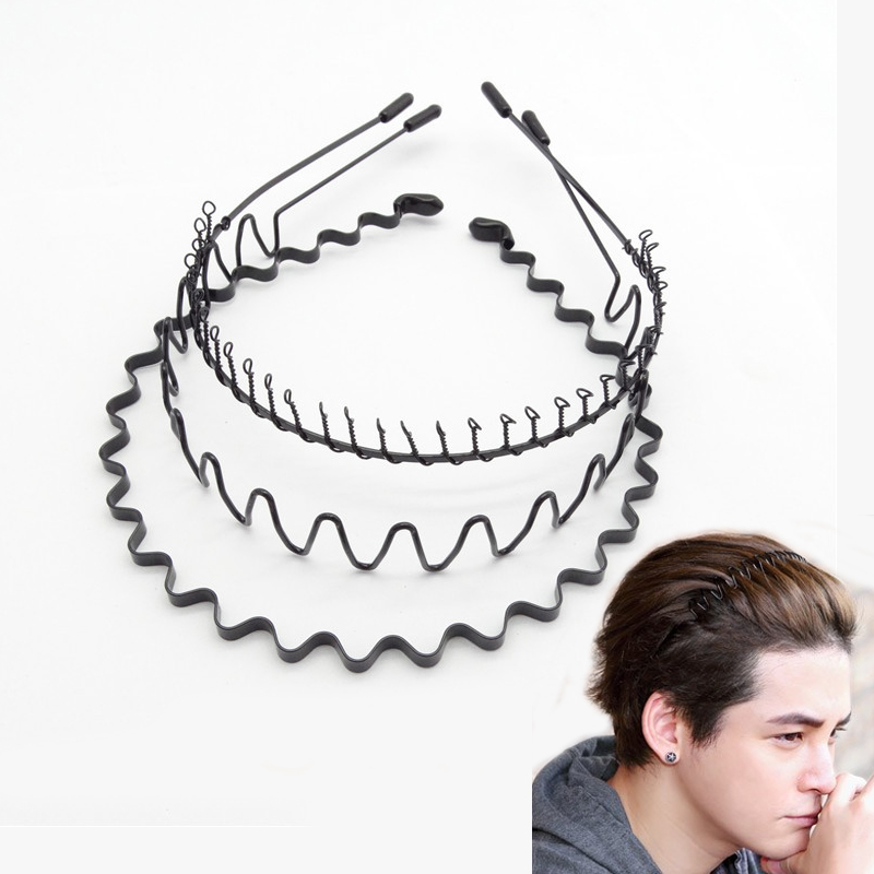Fashion Black Metal Waved Spor - Men'S Grooming Tape ulasan dan harga