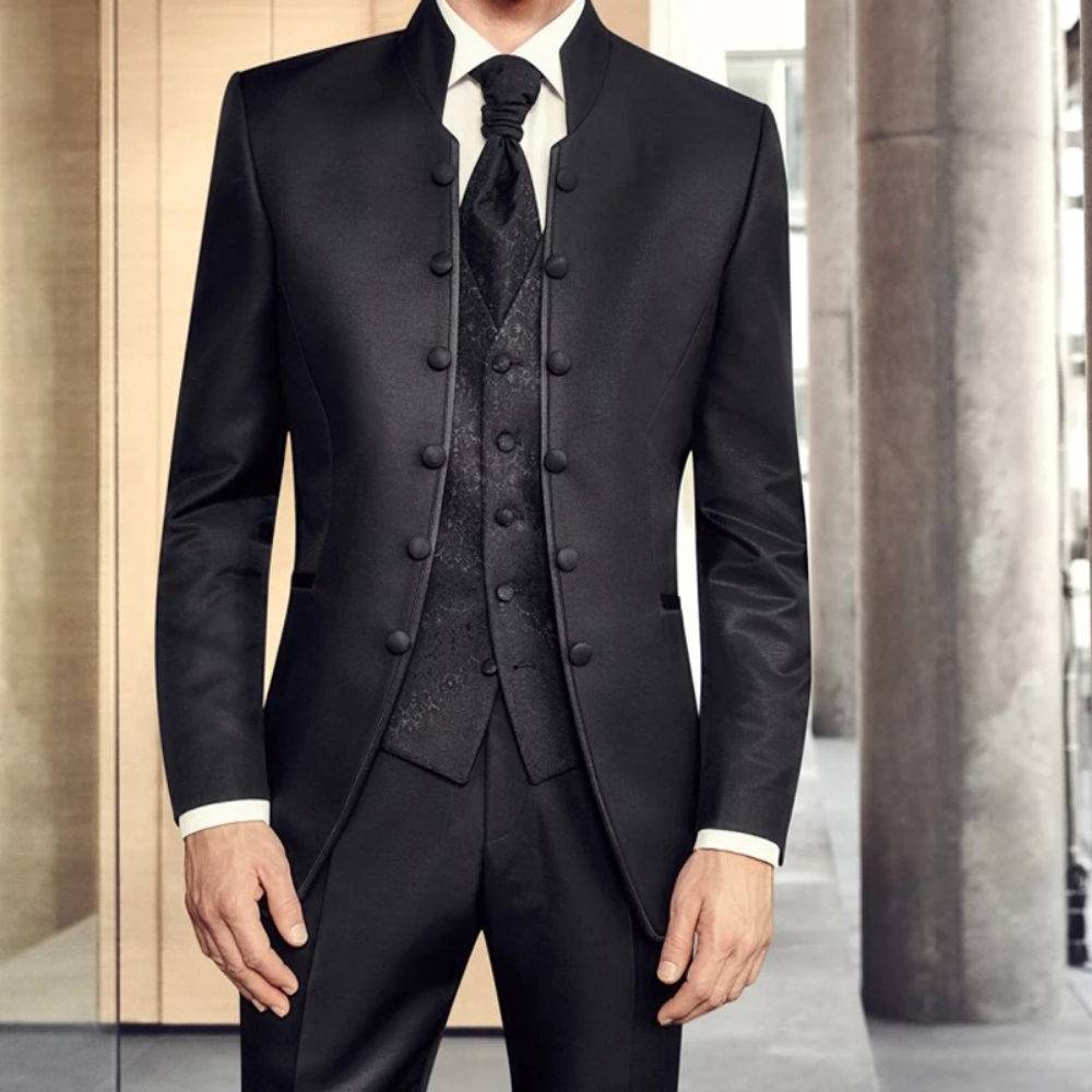Tunic Men Suits with Stand Col - Men'S Grooming And Style ulasan dan harga