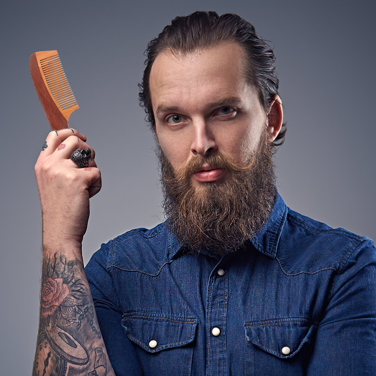 Portable Beard Comb for Men Na - Men'S Grooming And Style ulasan dan harga