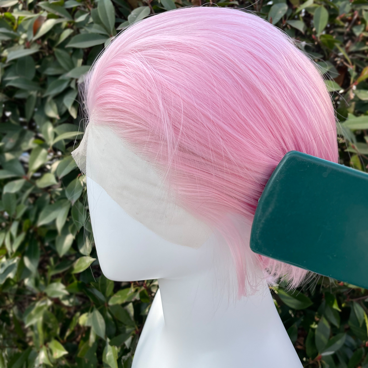 Light Pink Short Bob Cut for W - Men'S Grooming Tape ulasan dan harga