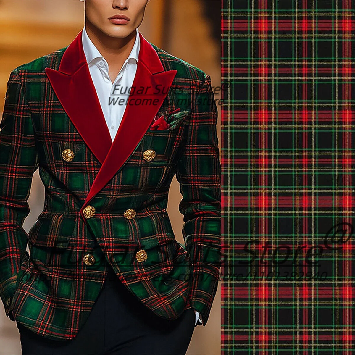 Italian style Plaid Men Suits  - Men'S Grooming And Style ulasan dan harga