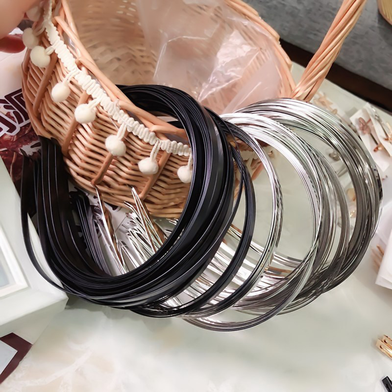 Metal Headbands Blank Smooth H - Men'S Grooming Tape ulasan dan harga